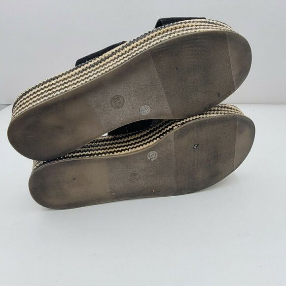 a.n.a Black Crisscross Vamp Platform Slide Sandals Size 8.5 R3 Y2K - Picture 3 of 6